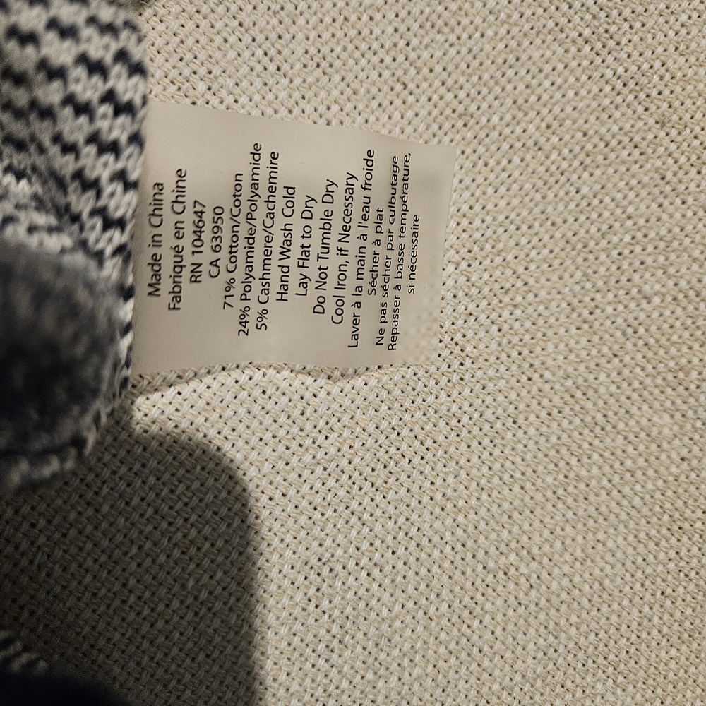 Kinross Women's Black and Gray Striped Sweater - Picture 4 of 8